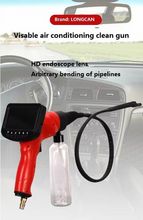 Cleaning endoscopes for car air conditioners