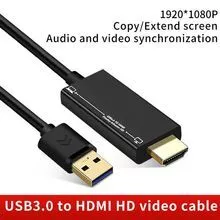 Cabo de vídeo USB3.0 para HDMI HD HD USB para computador hdmi HD cabo virar projetor de TV livre de drive-free
