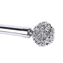 HASTE DE CORTINA DE LIGA DE ZINCO ESCULPIDA 