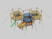 rainbow net, Amusement net，rope course