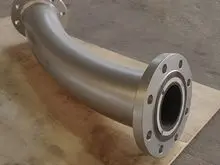 Tubos revestidos com cerâmica de carbeto de silício resistentes ao desgaste