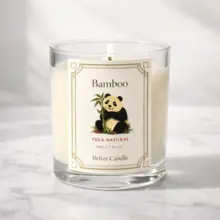 Vela Aromática Premium Bamboo 140g Signature | Belize Candle