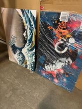 10 € por cuadro: arte decorativo de pared para interiores, abstracto, moderno, floral, paisaje, a partir de 25 piezas, de Alemania.