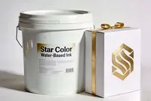High-brightness water-based flexographic gold ink - superior metallic finish, suitable for high-end paper packaging.