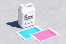 Tinta indicadora de esterilización de óxido de etileno (EO) de grado médico, conforme a la norma internacional ISO 11140-1.