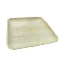 Prato quadrado de areca de 25,4 cm x 25,4 cm