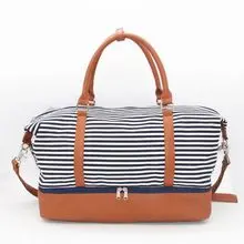 VD25009–Classic Striped Travel Bag