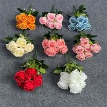 Simulation flowers snowflake roses wholesale 