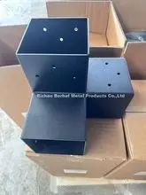 Kits de soportes para pérgola de 3 vías con recubrimiento de polvo negro