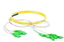 Conector de fibra óptica SCAPC-SCUPC de modo único 2.0 G652D/G657A1/A2/B3