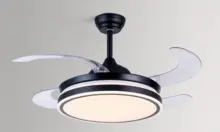 Luz de ventilador retráctil invisible
