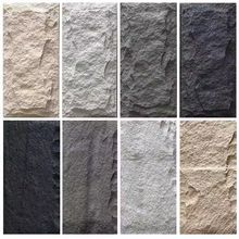 Paneles de pared de imitación de piedra de PU 3D para exteriores