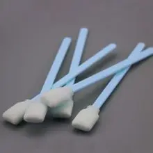 Cotonete de espuma para sala limpa com cabeça retangular grande para limpeza de cabeçotes de impressão