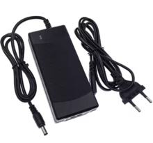 Cargador de batería de litio inteligente de 42 V y 2 A, 5,5 x 2,1 mm CC 