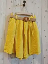 Bermuda feminina, 100% linho