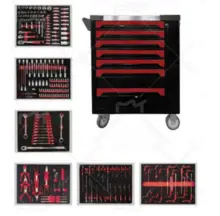 7 drawer tool cabinet-tool trolley-tool cart with 6 trays inside