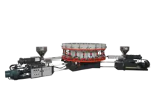 Máquina rotativa automática de dos colores para hacer PVC/TPU/TPR