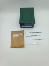 Aguja para máquina de tejer plana computarizada de sistema dual