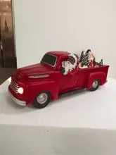 Handcrafted Red Vintage Truck Car