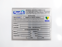 Placas técnicas, etiquetas e adesivos personalizados