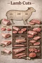 Lamb frozen cuts