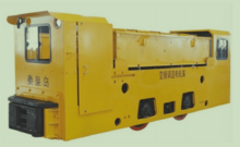 Locomotivas movidas a bateria utilizadas em trens turísticos e para transporte em parques.