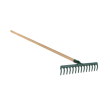  Rastrillo de jardín 3 en 1 personalizable con 14 dientes, cuchillas de acero resistentes con mango largo, para paisajismo, césped, horticultura, agricultura, hojarasca, maleza y limpieza.