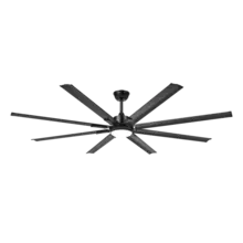 Commercial ceiling fans, 52-725 inches, with lights and remote control, silent DC motor, 6 wind speed settings, and reversible blades.