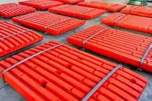 Placa dentada de la trituradora de mandíbula