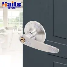 Manija de puerta negra Manija de puerta de aleación de aluminio con 