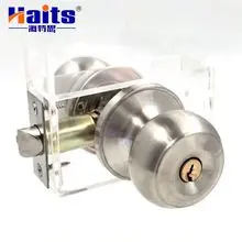 Manija de puerta de acero inoxidable con cerradura