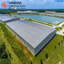 Galpões de armazenamento com estrutura de aço, de design moderno, baixo custo e construção rápida, disponíveis para venda.