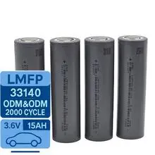 La batería de iones de litio LMFP33140 se utiliza en motocicletas eléctricas y en almacenamiento de energía.