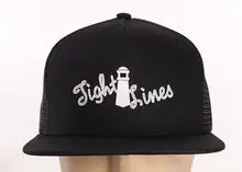 Bonés Trucker de Algodão Preto com Estampa em Serigrafia