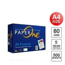 Papel A4 premium de 80 g/m² (US$ 0,60)