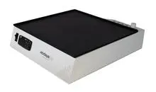 Placa calefactora de laboratorio con soporte integrado para pinzas