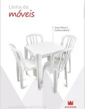 Conjunto de cadeira  e mesa bistrô 