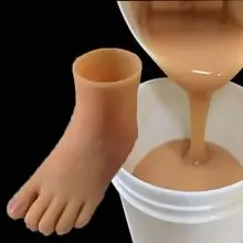 Food-grade 0A liquid silicone rubber is used in a practical model for suturing highly elastic biomimetic skin.