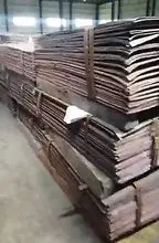 Cátodo de cobre 99,99% de pureza, grau LME