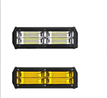 Car LED lights, dual row, 144 watts, long range, off-road vehicle roof-mounted inspection light