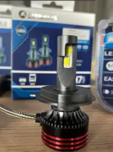 High-performance M8 H4/H7 series LED headlights with 30W cooling fan.