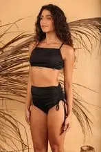 Calcinha Hotpants Dália com Regulagem Lateral - Preto