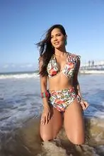 Calcinha Hotpant com Rolutê - Estampa Cajueiro
