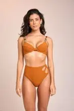 Top de media copa + braguitas de corte hot pant 