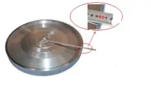 Vitrified bond CBN grinding wheel for ship crankshaft
