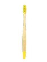 Escova de dente de bambu cor amarelo CRPB-001A