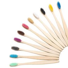 Bambu feito de escova de dentes humana plana, ecologicamente correta e degradável CRPB-001A