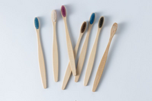 Escova de dentes de bambu, escova de dentes ecológica biodegradável CRPB-001A