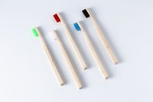 Escova de dentes de bambu com cabo engrossado ZKHQB-006A