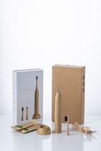 Escova de Dentes Elétrica Ecológica com Cabeças de Bambu | PS06